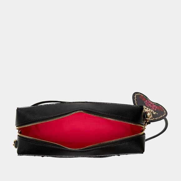 Betsey Johnson Kitsch Ouija Board Board Crossbody Bag Black BJ33470F New Sealed - Picture 2 of 10